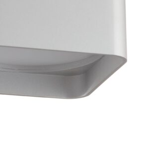 Svítidlo Helestra stříbrná matná/bílá satinovaná kov/sklo