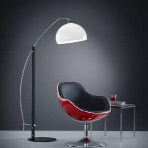 Svítidlo Helestra matná černá/chrom/bílá ocel/akryl satinovaný