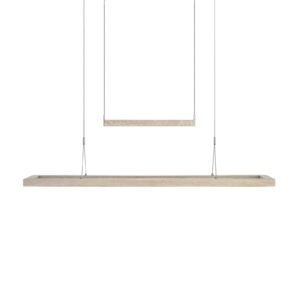 Svítidlo HerzBlut dub se suky bílá/nikl dřevo/nikl/akryl