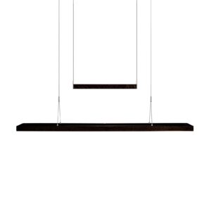 Svítidlo HerzBlut dub se suky černá/nikl dřevo/nikl/akryl