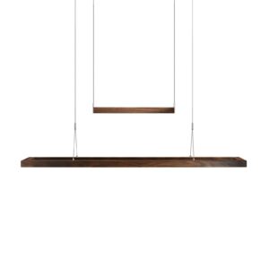 Svítidlo HerzBlut olejovaný ořech/nikl dřevo/nikl/akryl