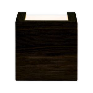 Svítidlo HerzBlut dub se suky černá dřevo/akryl