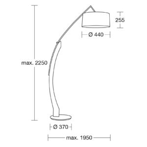 Svítidlo HerzBlut olejovaný dub/bílá dřevo/železo/bavlna