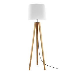 Svítidlo HerzBlut dub se suky naolejovaný/bílá dřevo/textil/nikl