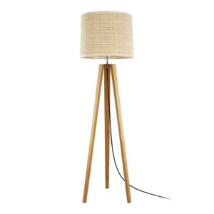 Svítidlo HerzBlut dub se suky naolejovaný/písková dřevo/textil/nikl