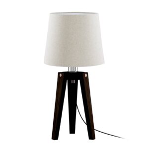 Svítidlo HerzBlut dub se suky černá/krémová dřevo/textil/nikl