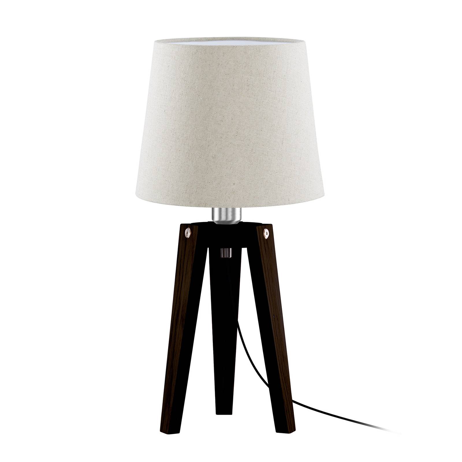 Svítidlo HerzBlut dub se suky černá/krémová dřevo/textil/nikl