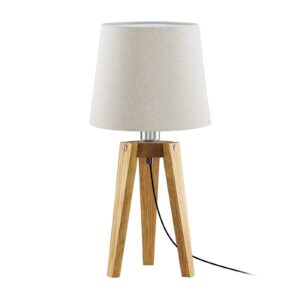 Svítidlo HerzBlut dub se suky naolejovaný/krémová dřevo/textil/nikl