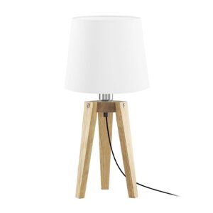 Svítidlo HerzBlut dub se suky přírodní/bílá dřevo/textil/nikl