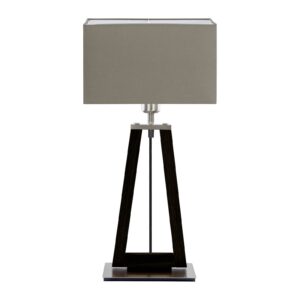 Svítidlo HerzBlut dřevo/textil/nikl