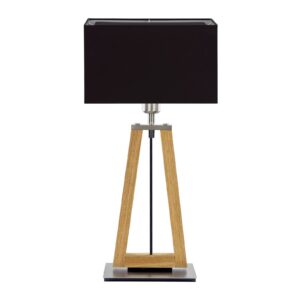 Svítidlo HerzBlut dřevo/textil/nikl