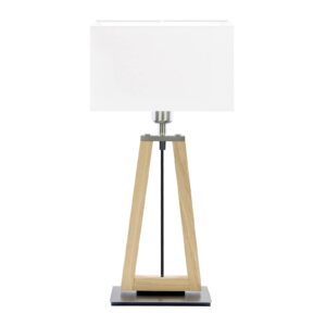 Svítidlo HerzBlut  dřevo/textil/nikl