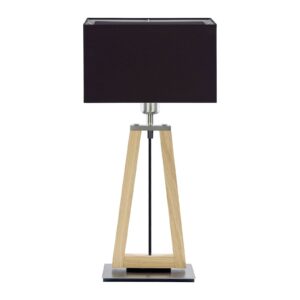 Svítidlo HerzBlut dřevo/textil/nikl