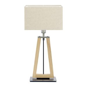 Svítidlo HerzBlut dřevo/textil/nikl