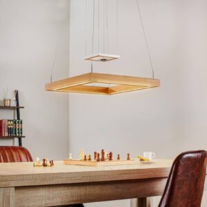 Svítidlo HerzBlut dub přírodní masivní dřevo/kov/plast