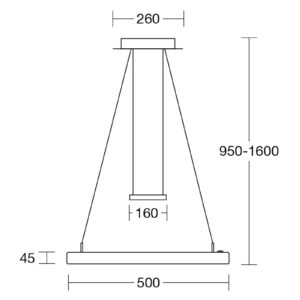 Svítidlo HerzBlut ořech masivní dřevo/kov/plast