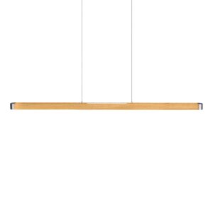 Svítidlo HerzBlut buk olejovaný dřevo/nikl/akryl