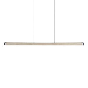 Svítidlo HerzBlut dub se suky bílá dřevo/nikl/akryl