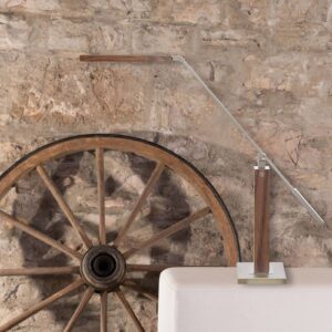 Svítidlo HerzBlut ořech masivní dřevo/kov/plast