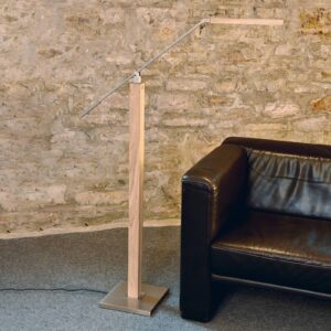 Svítidlo HerzBlut dub přírodní/nikl kartáčovaný dřevo/kov