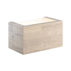 Svítidlo HerzBlut dub se suky bílá dřevo/akryl