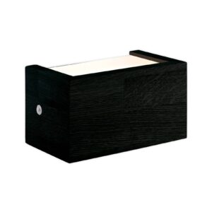 Svítidlo HerzBlut dub se suky černá dřevo/akryl