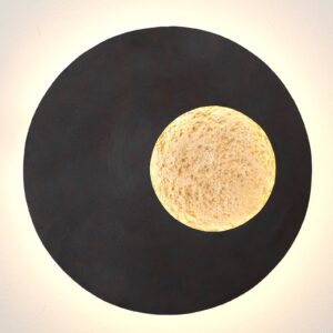 Svítidlo Holländer černohnědá/zlatá železo