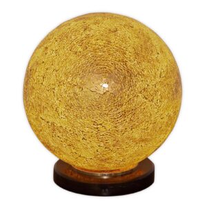 Svítidlo Holländer oranžová/černá sklo/mramor