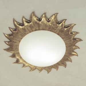 Svítidlo Holländer bílá/zlatá sklo/kov