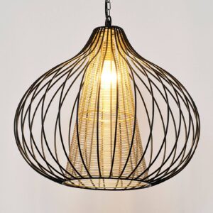 Svítidlo Holländer černá/zlatá železo