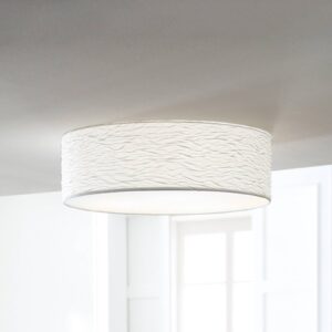 Svítidlo Holtkötter bílá textil/plast