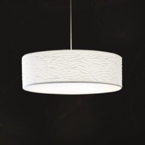 Svítidlo Holtkötter bílá textil/plast