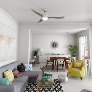 Svítidlo Hunter niklová matná/opálová ocel válcovaná za studena/plast