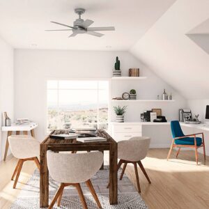 Svítidlo Hunter stříbrný matný ocel válcovaná za studena/plast