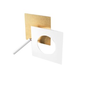 Svítidlo ICONE zlatá/bílá hliník