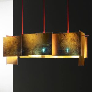 Svítidlo Ingo Maurer zlatá/červená kov/akryl/pozlátko