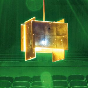 Svítidlo Ingo Maurer zlatá/červená kov/akryl/pozlátko