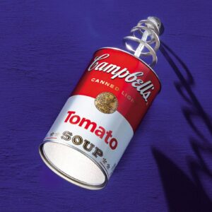 Svítidlo Ingo Maurer červená/bílá/stříbrná hliník/nerez/plast