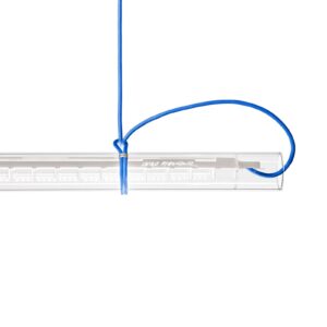 Svítidlo Ingo Maurer bílá/modrá sklo/kov/textilní kabel/plast