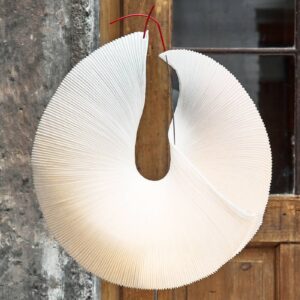 Svítidlo Ingo Maurer nerez/béžová/červená papír/kov/nerezová ocel/silikon