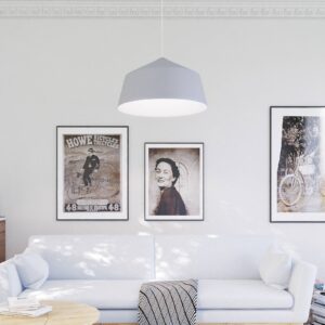 Svítidlo Innermost šedá/bílá hliník