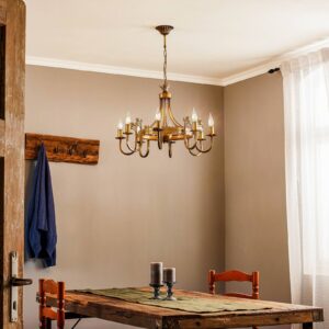 Svítidlo Jupiter mosaz světlá patinovaná kov