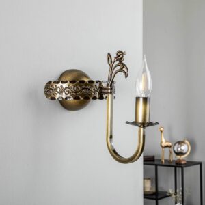 Svítidlo Jupiter mosaz světlá patinovaná kov