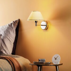 Svítidlo Jupiter chrom/krémově bílá kov/PVC plast