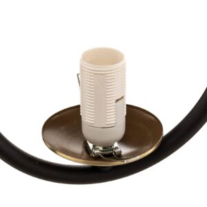 Svítidlo Jupiter opálová bílá/černá/mosaz sklo/kov