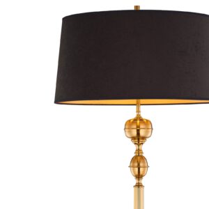 Svítidlo Jupiter mosaz/černý mosaz/látka