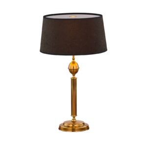 Svítidlo Jupiter mosaz/černý mosaz/látka