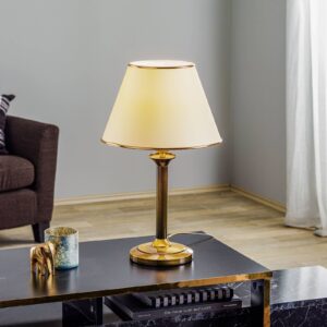 Svítidlo Jupiter mosaz patinovaná/krémová kov/plast