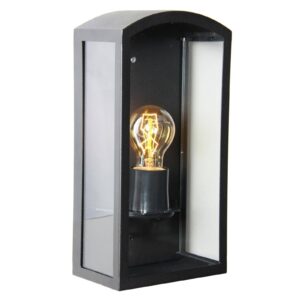 Svítidlo K.S. Verlichting matná černá/průhledná ocel práškovaná/sklo