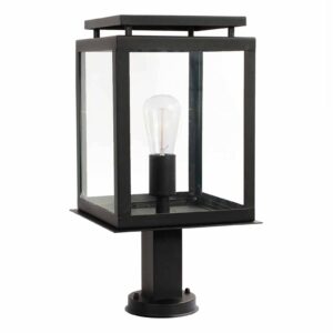 Svítidlo K.S. Verlichting černá/čirá nerez/sklo